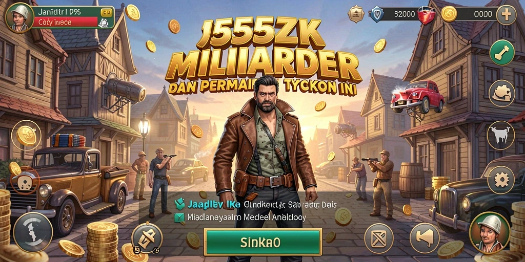 Screenshot dari gameplay menarik 555ZK menunjukkan pengelolaan bisnis yang dinamis.