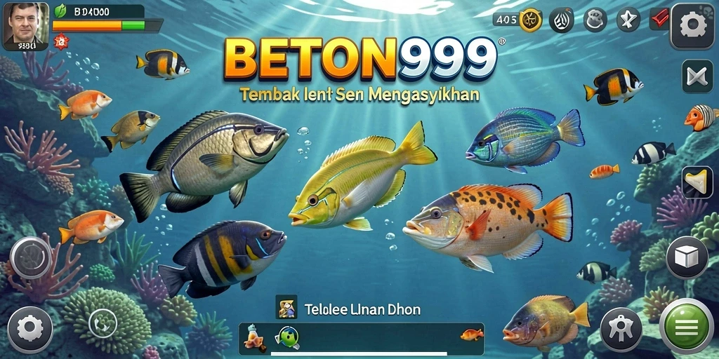 Tampilan gameplay Tembak Ikan BETON999 yang seru dan penuh aksi.