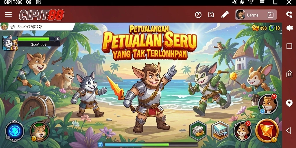 Pengalaman gameplay seru di dunia petualangan CIPIT88.