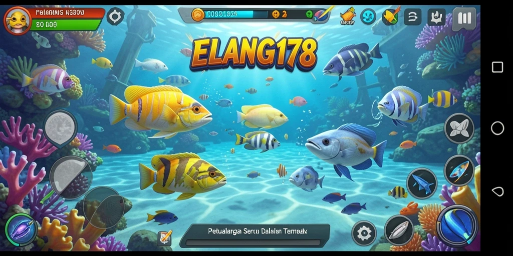Tampilan menarik dari gameplay Tembak Ikan ELANG178 yang seru.