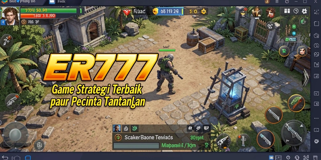 Tampilan gameplay yang intens dan penuh aksi dari ER777