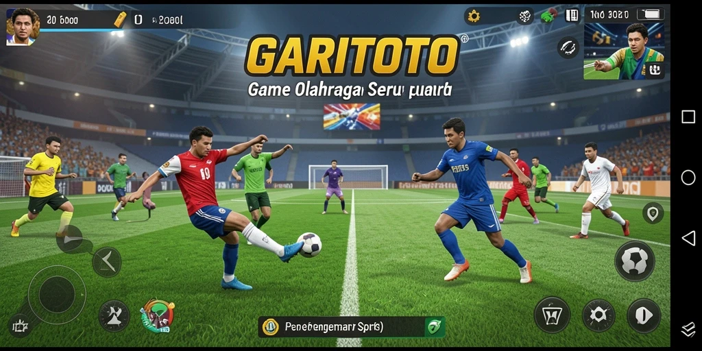 Screenshot gameplay GARITOTO yang menunjukkan aksi seru dalam pertandingan olahraga.