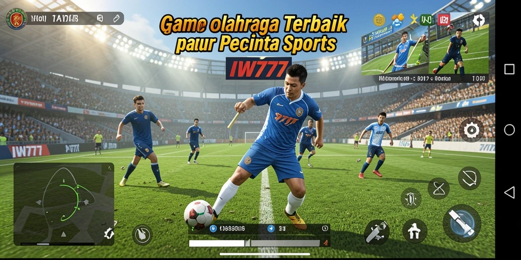 Screenshot IW777 menampilkan aksi seru di arena olahraga.