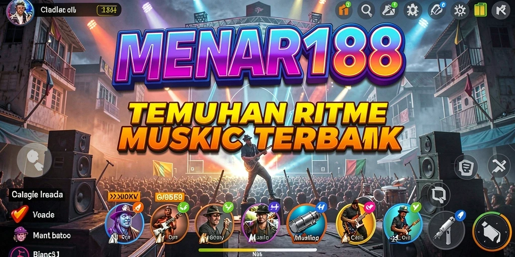 Tampilan gameplay MENARA188 dengan berbagai lagu menarik.