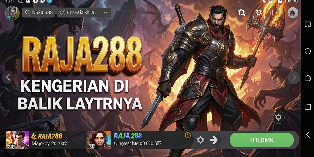Screenshot menampilkan momen menegangkan dalam gameplay RAJA288.