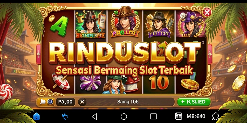 Tampilan gameplay RINDUSLOT yang menakjubkan dan penuh aksi.