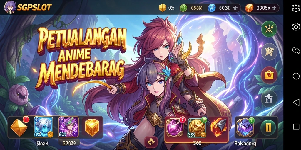 Tampilan aksi seru dalam SGPSLOT dengan karakter Anime yang unik.