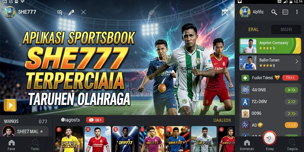 Tampilan gameplay menarik dari aplikasi Sportsbook SHE777.